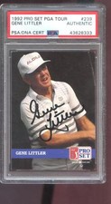 1992 Pro Set #239 Gene Littler AUTO SIGNED Autograph Card PSA/DNA Golf PGA Tour