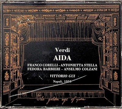 Verdi: Aida -Napoli, 1955 -Vittorio Gui -2-CD (Franco Corelli, Fedora Barbieri)  - Image 1 of 3