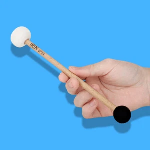 Gong Mallet Singing Bow Bowl Music Snare Sticks Small Rubber Hammer - Picture 1 of 12