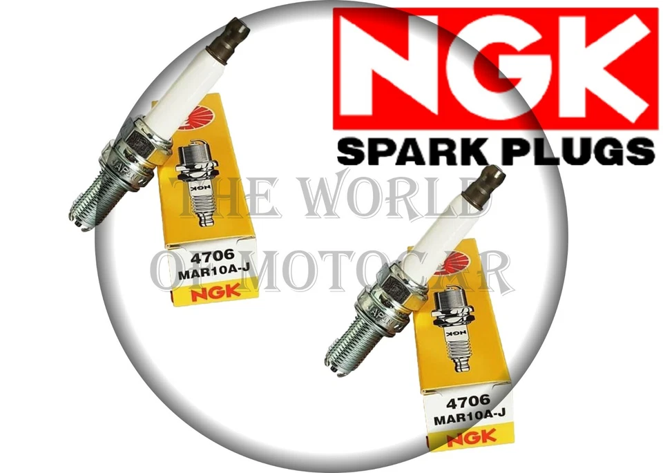 NGK COPPIA CANDELE NGK MAR10A-J SPARKS PLUGS PER MOTO DUCATI PER MAX MOTO  - Immagine 1 di 3