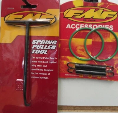 Kit de resortes y juntas tóricas de tubo de escape FMF Yamaha YZ250 99-13 con herramienta extractora de resorte Foto 1 de 2