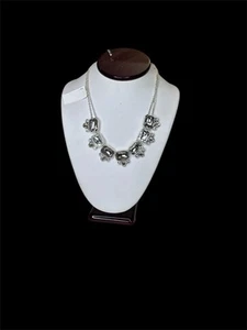 Collana elegante Charter Club Charter club argento cristallo frontale nuova - Foto 1 di 4