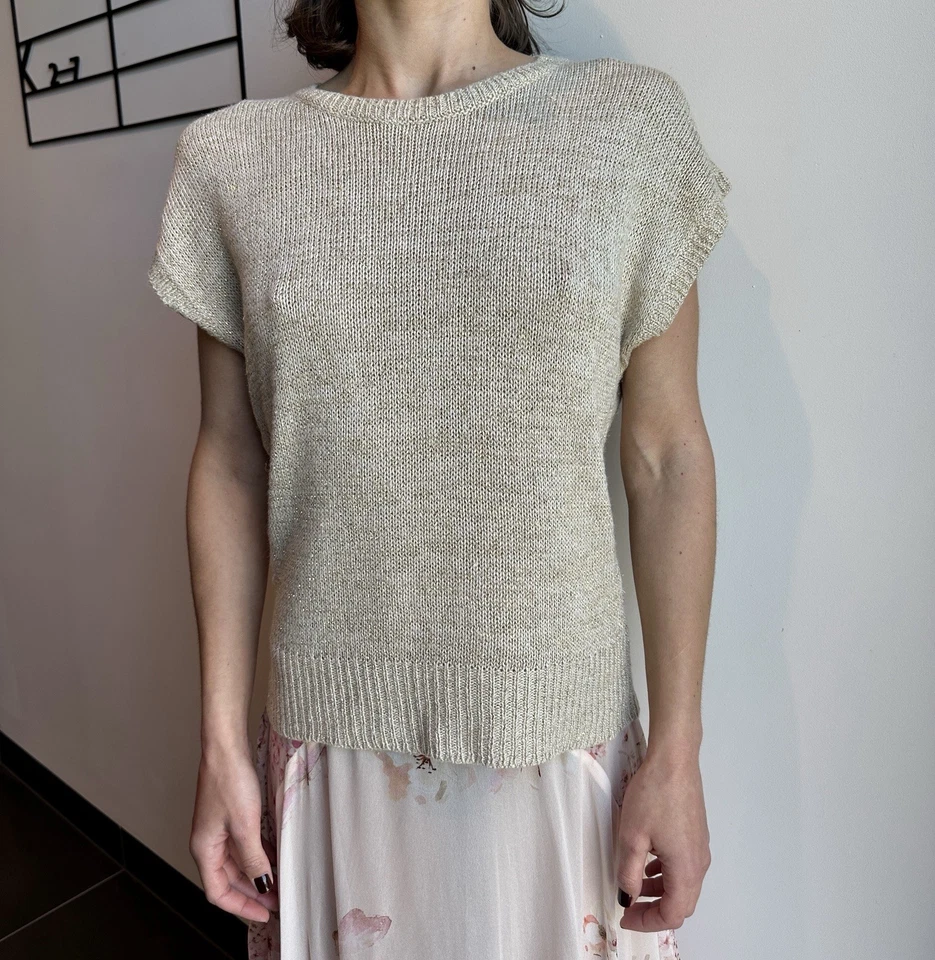 D&G Viscose Linen Knit Top Sweater Size L - Image 1 of 4