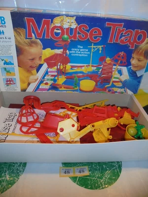 VINTAGE MOUSETRAP BOARD GAME CIRCA 1980'S  COMPLETE (48) - Image 1 of 3