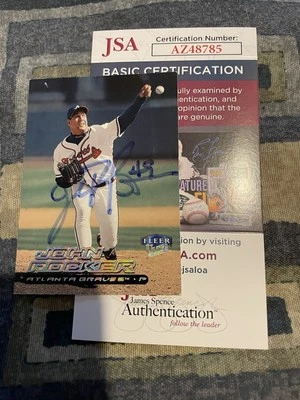 John Rocker Signed Card JSA Authenticated 2000 Fleer Ultra - Image 1 of 4