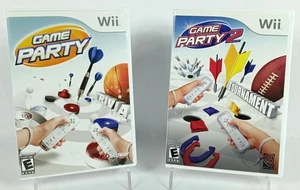 Nintendo Wii 2 Game Lot Game Party 1 & Game Party 2 CIB with manuals - Picture 1 of 12