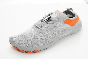 Barestep Barefoot Shoes Mens Gray Orange Minimalist Training Sz 44 Us 11 - Picture 1 of 11