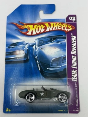 Hot Wheels Team Engine Revealers Green is Army Star Shelby Cobra 427 S/C #154 A3 Foto 1 de 4