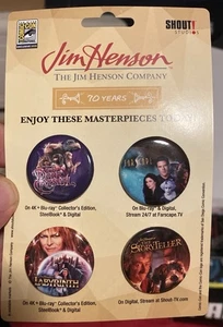 SDCC 2025 San Diego Comic Con Shout! Jim Henson Labyrinth David Bowie Knöpfe - Bild 1 von 7