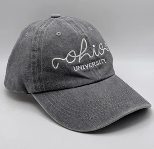 Cappello Bobcats Ohio University berretto cinturino schiena regolabile grigio scritta Atene - Foto 1 di 4