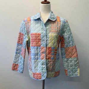 Alfred Dunner Quilted Jacket Womens Size 10 Patchwork Cottage Granny Core - Picture 1 of 8