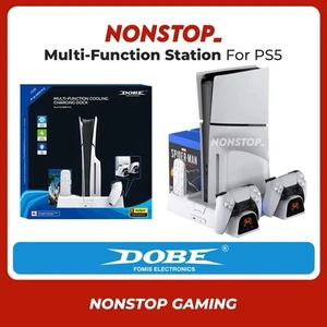 DOBE PS5 Cooling Stand w/ Dual Charger, Fan & Game Disc Storage TP5-3532D - Picture 1 of 11