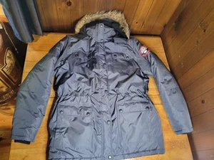 SNOZU Platinum Collection Insulated Ski Jacket L Black Removable Faux Fur Hood - Picture 1 of 16