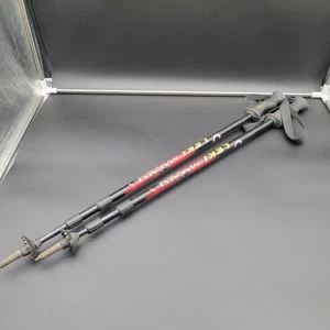 Leki Trekking Poles Makalu Antishock 90cm - 140cm with Straps Twist Lock - Picture 1 of 8