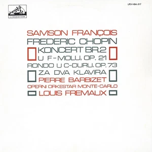 FRANCOIS Samson CHOPIN Piano Concerto 2 Rondo for 2 pianos BARBIZET FREMAUX S/C - Picture 1 of 3