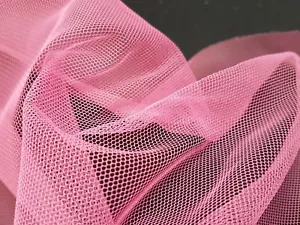 100 metre rolls - CANDY & PEACH PINK - TULLE FABRIC - BRIDAL EVENTS - 150cm/60" - Picture 1 of 3