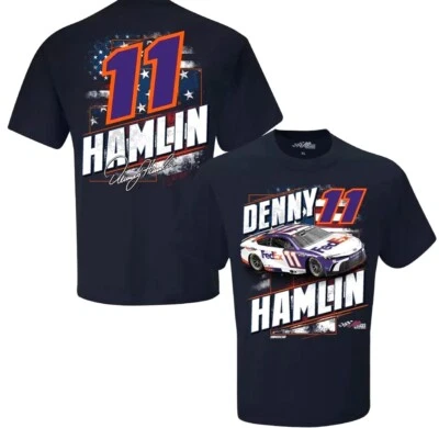 Camiseta 2024 Denny Hamlin #11 FedEx Patriotic Adulto - EM ESTOQUE AGORA!! - Imagem 1 de 3