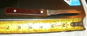 VINTAGE UNBRANDED CARBON STEEL KITCHEN KNIFE - 3" BLADE FULL TANG - Picture 1 of 2
