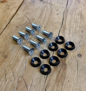 SLIM Schalensitz-Montageschrauben & eloxierte Unterlegscheiben - MSA FIA COBRA SPARCO OMP - Bild 1 von 4