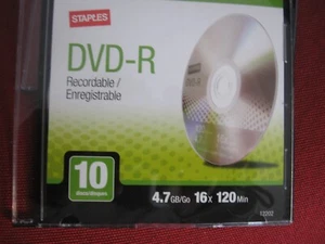 10 ,,DVD+R 16x Speed 4,7 GB Recordable Discs 120min - Bild 1 von 3