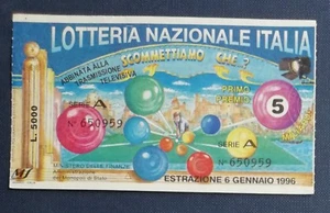 67992 19/tt Biglietto LOTTERIA NAZIONALE Scommettiamo che...? 1996 - Bild 1 von 1