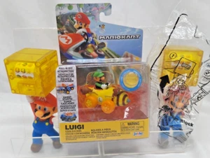 3er-Pack mit 2 Super Mario Block & 1 Luigi Bee Kart Figuren Nintendo Videospiel - Bild 1 von 9