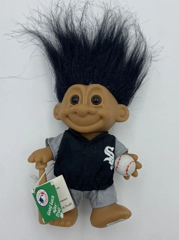 Troll Doll Chicago White Sox Baseball MLB Vintage W/ Bat & Ball Genuine Merch Cover