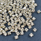 200pcs Glass Rhinestones Claw Sewing Crystal Stone Beads Diamond Settings Craft