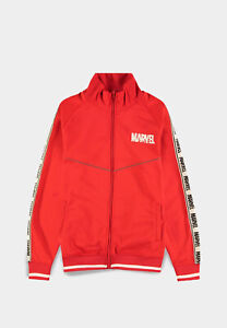 Marvel For Victory Men's Track Jacket in Red Neu Top