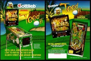 Tee'd Off Pinball Machine Gottlieb Golf Theme Flyer D - Picture 1 of 1