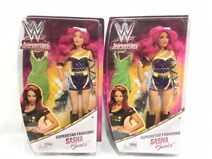 Lote De 2 Figuras De Acción Sasha Banks WWE Nuevas En Caja - Imagen 1 de 2