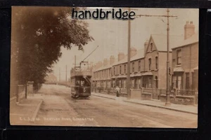 Doncaster - Straßenbahn auf der Bentley Road - Echtfoto Postkarte - Bild 1 von 2