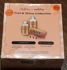 Shea Moisture Coconut & Hibiscus Curl Shine Shampoo Conditioner Nailstry Nails.. - Picture 1 of 2
