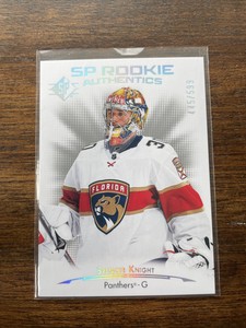 2021-22 SP Authentics Spencer Knight Rookie 446/599 #110 Florida Panthers
