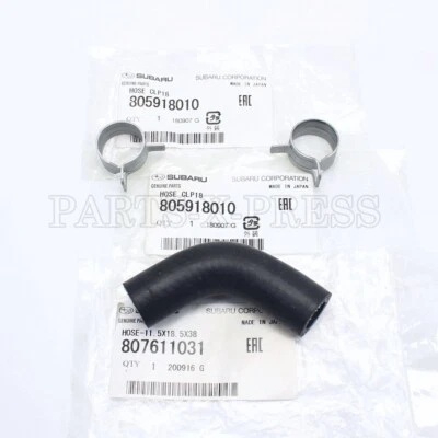 OEM GENUINE SUBARU LEGACY GT FORESTER XT WRX BAJA OIL COOLER HOSE & CLAMPS SET - Image 1 of 4