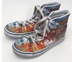 Vans X One Piece SK8 HI Sneakers Punk Hazard Kids Size 1.0 - Picture 1 of 11