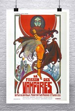 Vampires Vintage French Horror Movie Poster Fine Art Paper Giclee Print 24x36 in