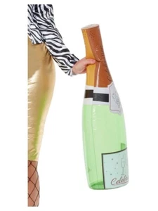 Smiffys Inflatable Champagne Bottle – Hen Do Fancy Dress Prop & Party Accessory - Picture 1 of 1
