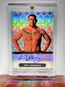 2011 Leaf Metal UFC MMA Cain Velasquez SILVER AUTO AUTOGRAPH #39/50 No. BA-CV-1