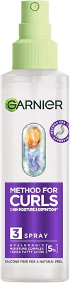 Garnier Method for Curls Moisture Spray, up to 7 Days of Moisture and Curl Defin