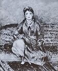 Algerian Girl, Pierre-Auguste Renoir, Magic Lantern Glass Slide