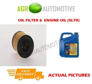 FÜR CITROEN RELAIS 2.2 120 PS 2006 - DIESELÖLFILTER + FS PD 5W40 MOTORÖL - Bild 1 von 1