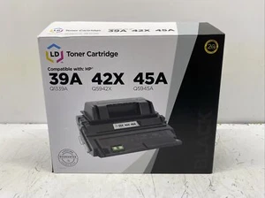 LD Toner Cartridge Black Compatible with: HP 39A Q1339A, 42X Q5942X, 45A Q5945A - Bild 1 von 9