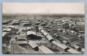 CAMP LEE VA VISTA OCCHIO DI UCCELLINO ANTICA VERA FOTO CARTOLINA RPPC - Foto 1 di 2