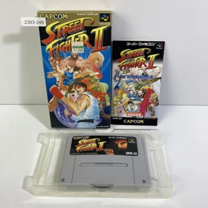 SNES Street Fighter 2 Boxed Working NTSC-J Japan 2303-249 - Picture 1 of 7