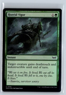 (3x) FOIL Horrid Vigor Duskmourn Common – MTG Magic the Gathering Card - Image 1 of 2