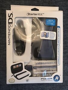 Nintendo Ds Lite Starter Kit - Navy Blue -Never Been Used Missing Headphones 🎧