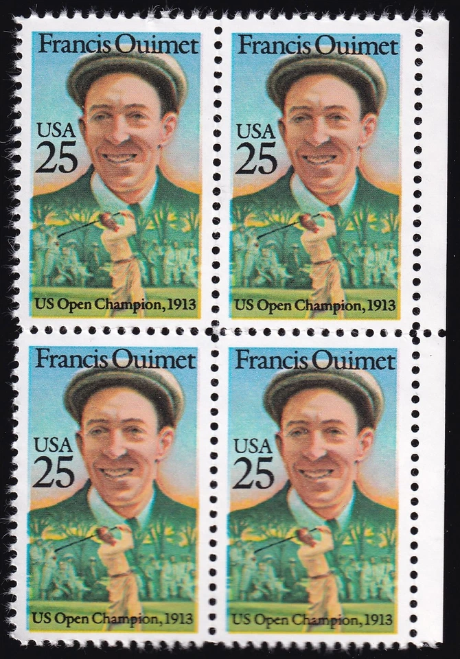 Scott #2377 Francis Ouimet Block of 4 Stamps - MNH - Image 1 of 1