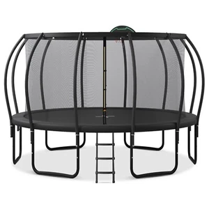 15FT Kids Trampoline with Upgraded ArcPole, TopLoop Safety Enclosure & Basket - Picture 1 of 7
