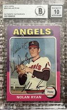 1975 Topps Nolan Ryan #500, BGS Auto 10!!  Inscribed “The Ryan Express”